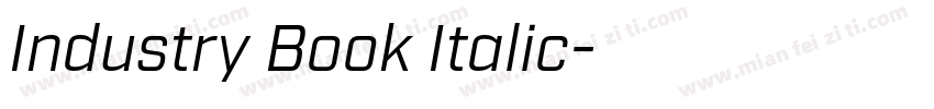 Industry Book Italic字体转换